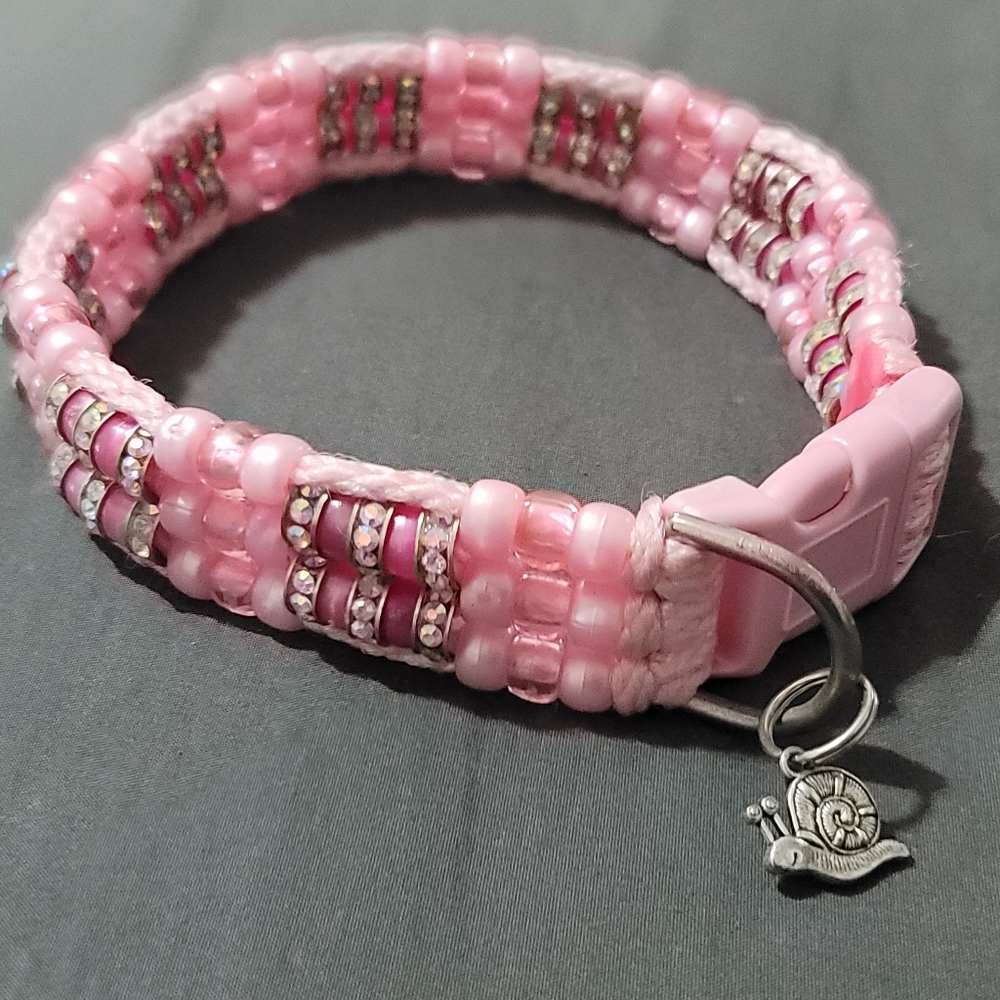 COPY - Custom Handmade Beaded Bling Dog Collar